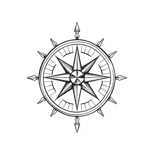 Nautical compass rose reference