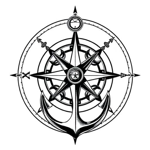Compass with anchor reference