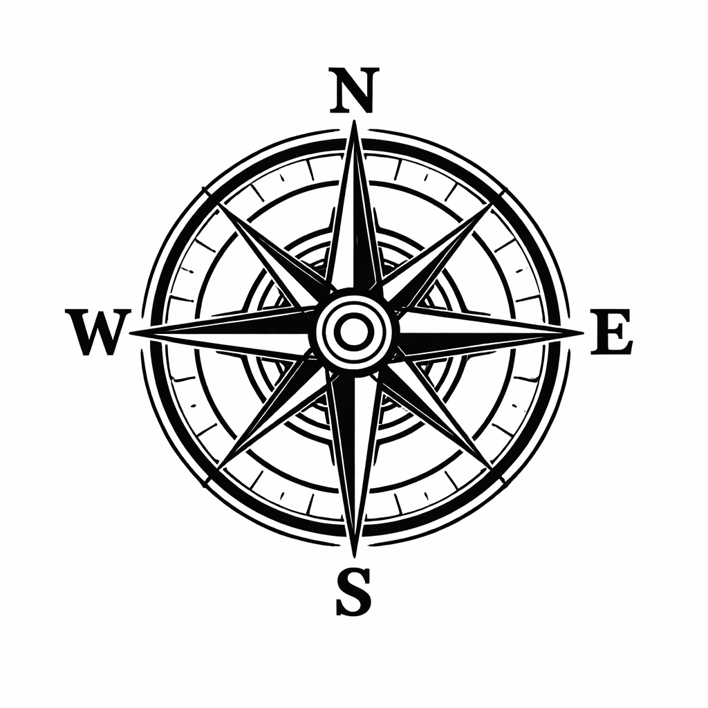 Compass stencil ready