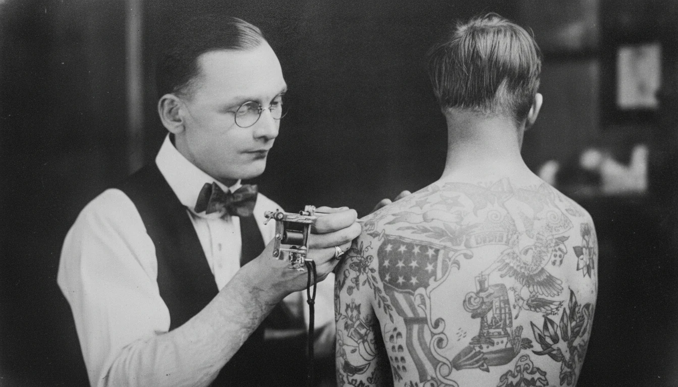 Amund Dietzel, the Milwaukee tattoo pioneer known for his old-school American traditional work