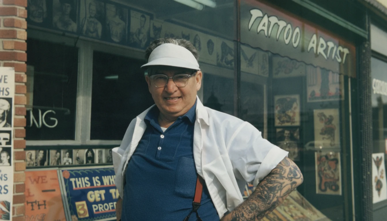 Bert Grimm, known for his Long Beach, California tattoo parlor