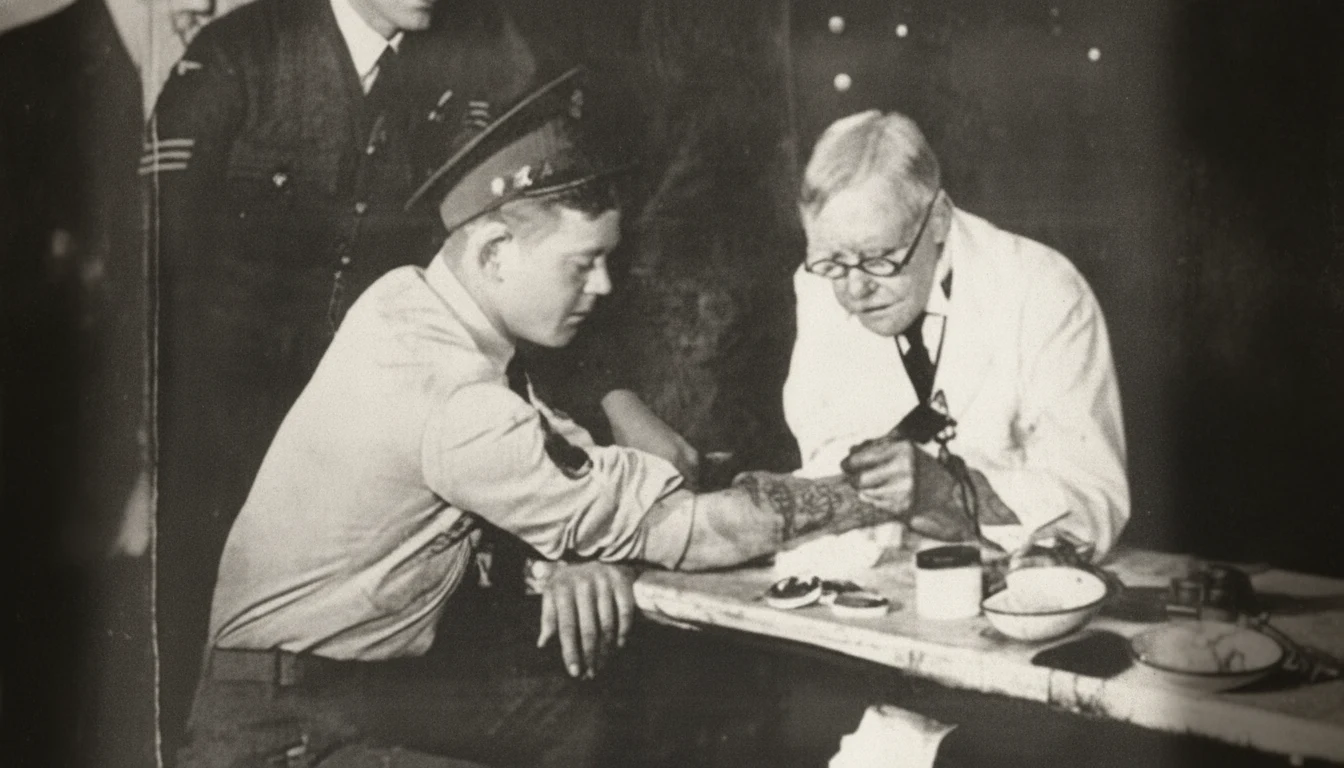George Burchett — the British tattoo artist known as the King of Tattooists