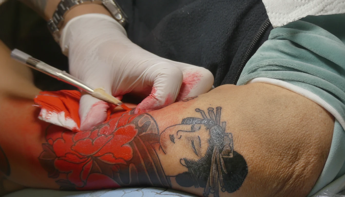 Traditional Japanese irezumi tattoo work representing the legacy of Horiyoshi III