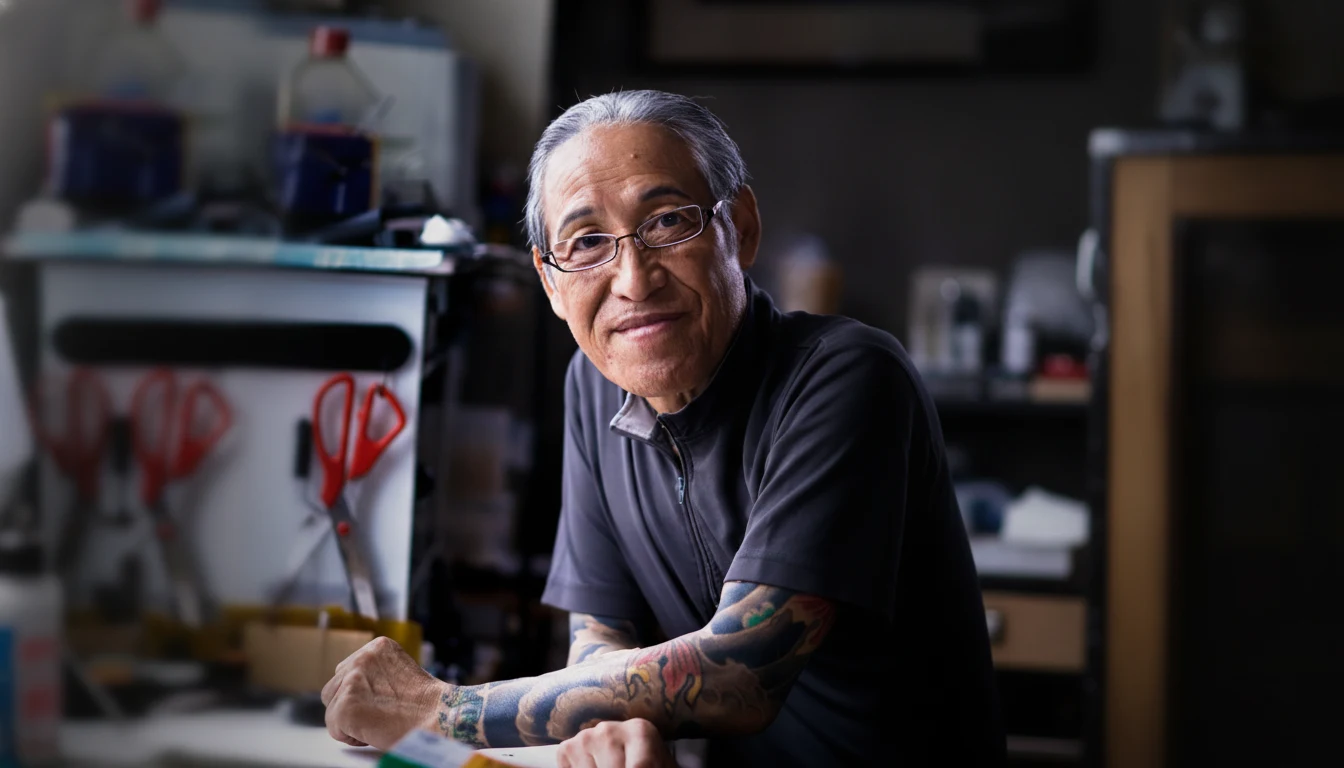 Horiyoshi III (Yoshihito Nakano), the renowned Yokohama master of Japanese traditional irezumi tattooing