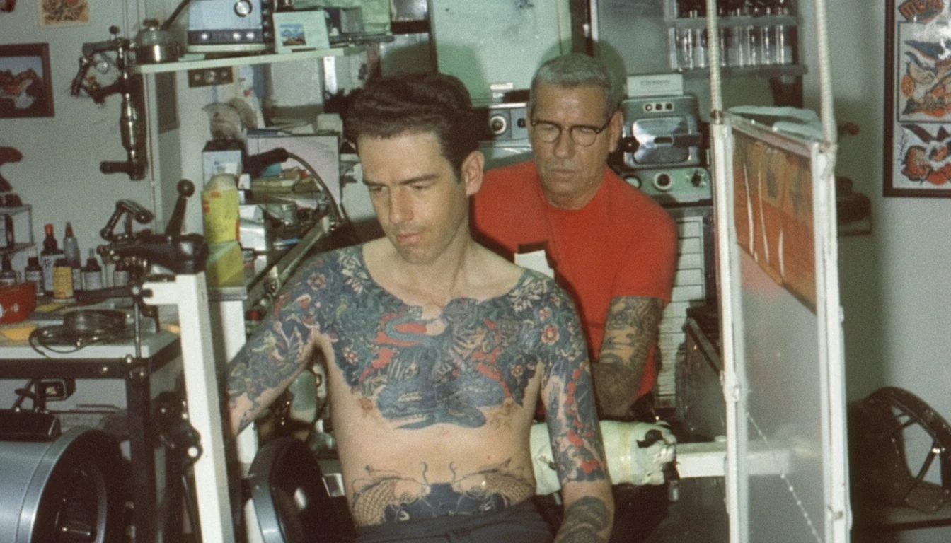 Sailor Jerry (Norman Collins) — the legendary American traditional tattoo artist known for his Honolulu shop and bold nautical flash