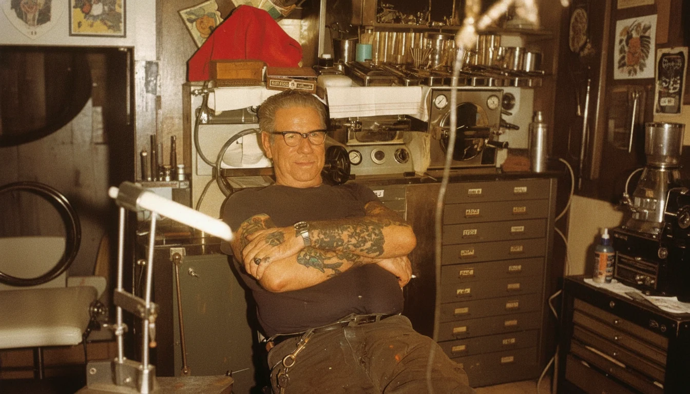 Sailor Jerry (Norman Collins) — the legendary American traditional tattoo artist known for his Honolulu shop and bold nautical flash